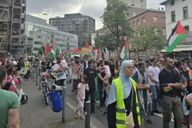 Thousands rally in Frankfurt in powerful show of solidarity with Gaza