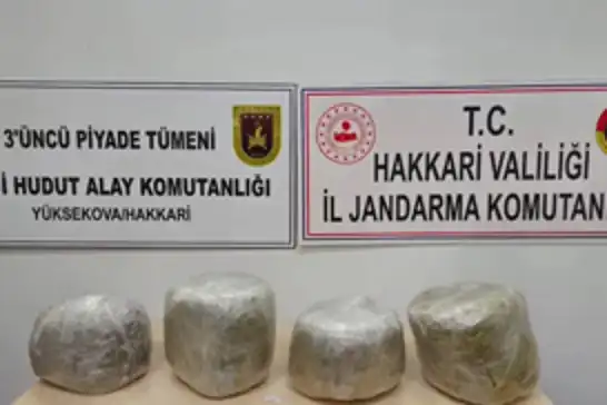 Hakkari'de 11 kilogram skunk ele geçirildi: 1 tutuklama