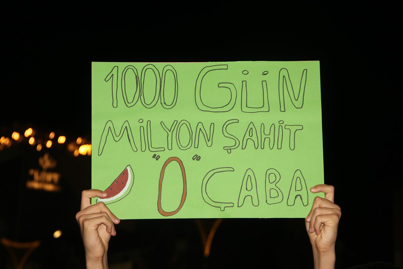 Gazze'deki soykırımın 1000'inci gününde Bingöl'den siyonist katliama tepki