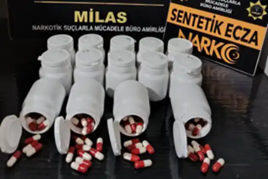 Muğla'da uyuşturucu operasyonu: 730 sentetik ecza ele geçirildi