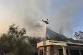 Muğla'daki orman yangınının enerjisi düşürüldü