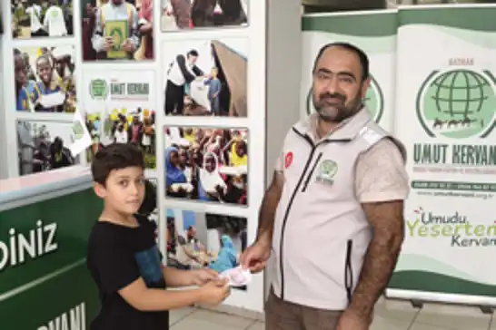 Batmanlı Hasan Ali'den anlamlı Gazze bağışı