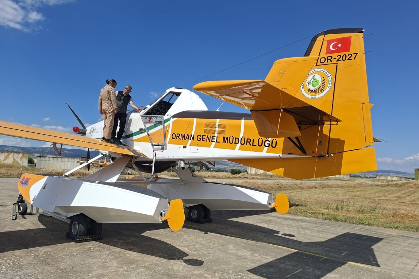 Air Tractor tipi yangın söndürme uçakları Bursa’da konuşlandırıldı