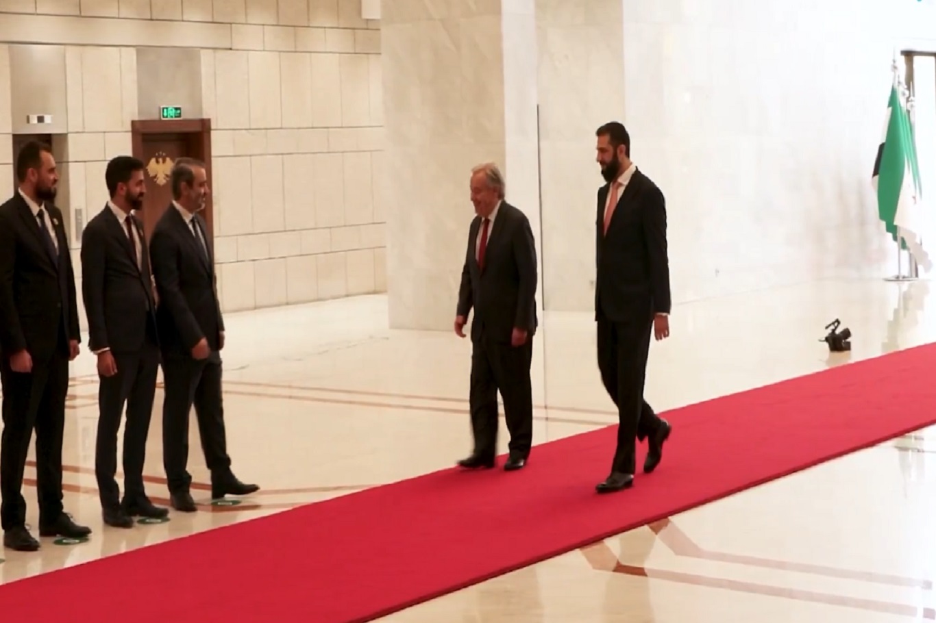 Sekreterê Giştî yê Neteweyên Yekbûyî Guterres piştî ku Beşar Esed ji desthilatdariyê çû, ev cara ewil e ku serdana Şamê dike
