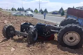Malatya'da traktör devrildi: 2 yaralı 