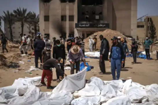 انتشال رفات 99 شهيداً من منزل مدمر في حي الصبرة جنوب غزة