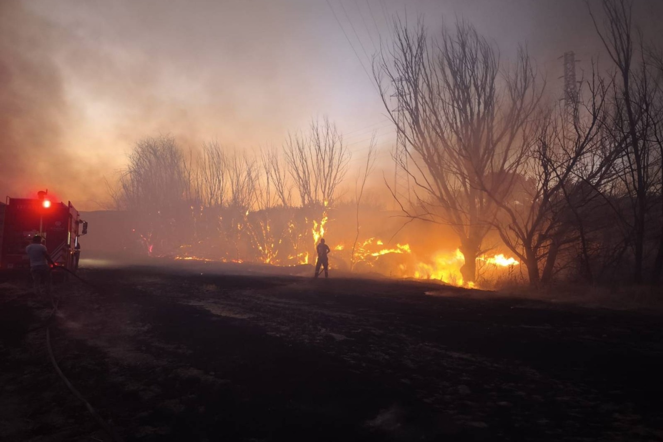 Malatya'da anız yangını korkuttu