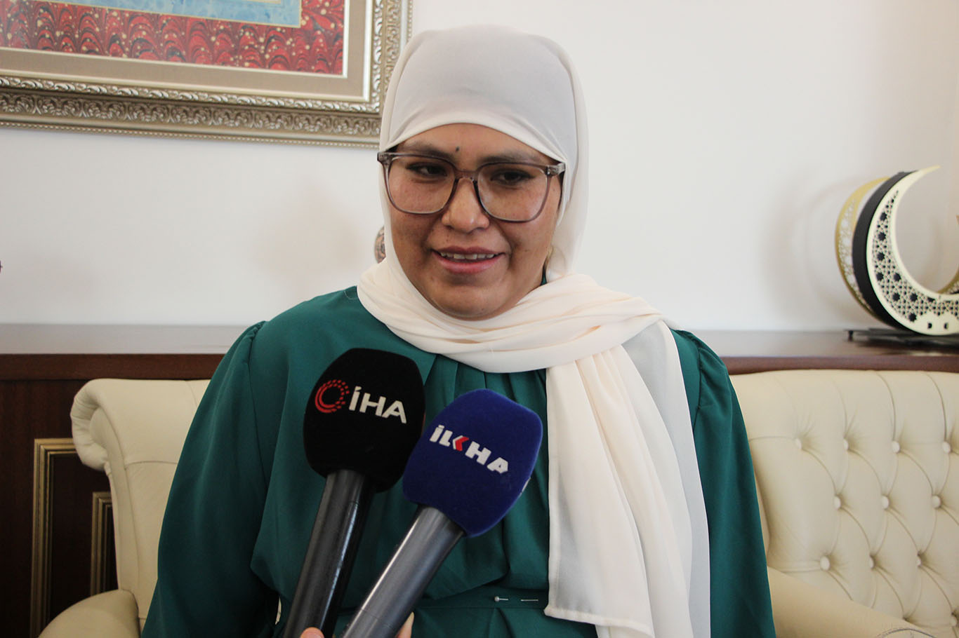 Arjantinli Eva Gaziantep'te ihtida etti: Müslüman olduğum için çok mutluyum