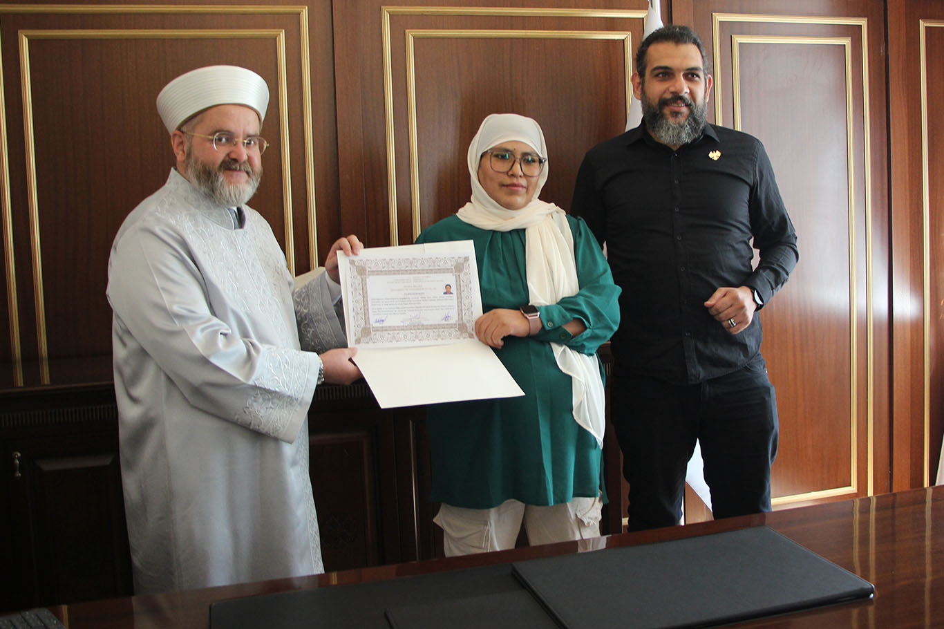 Arjantinli Eva Gaziantep'te ihtida etti: Müslüman olduğum için çok mutluyum