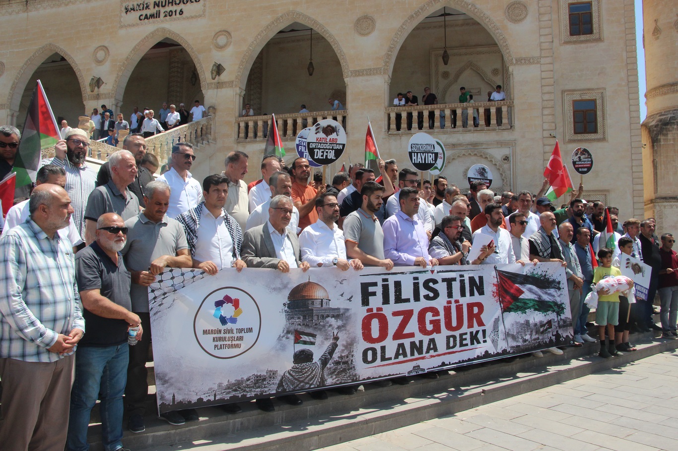 Mardin NGOs mark 1,000 days of Gaza genocide with solidarity rally