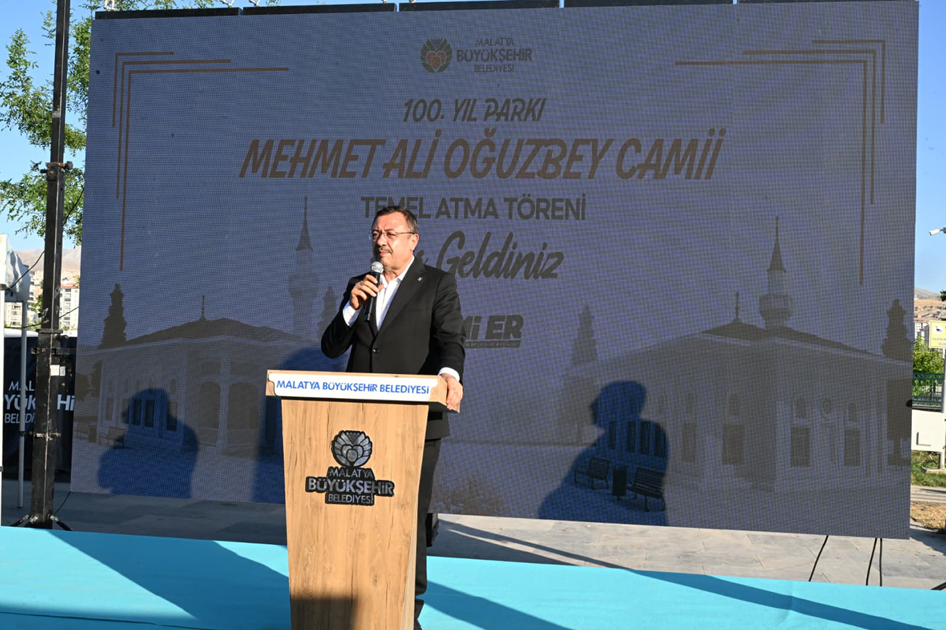 Malatya'da 100. Yıl Kent Parkı'nda cami yapımına başlandı