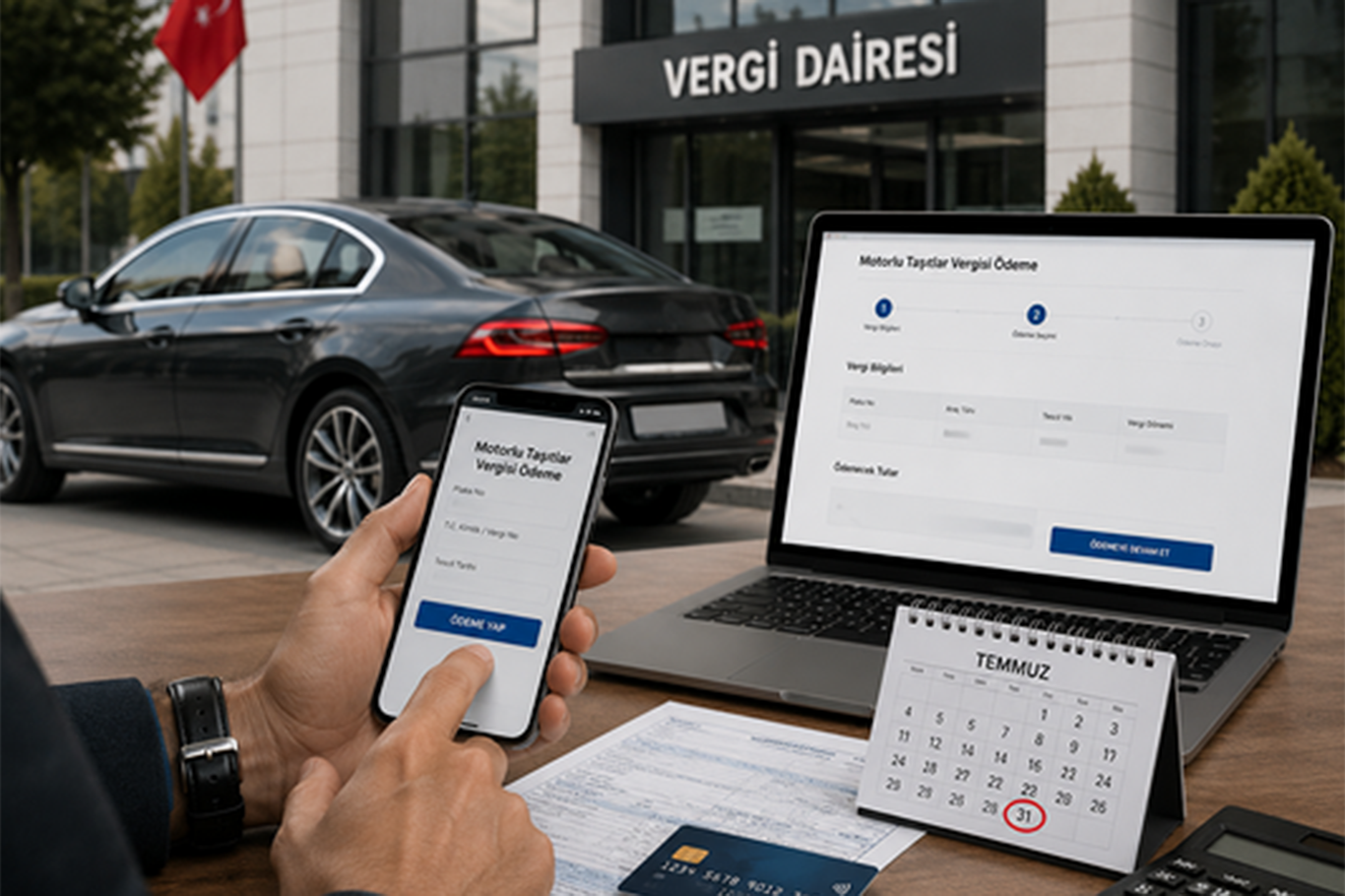 Motorlu taşıtlar vergisi ve gelir vergisi ödemeleri için son gün yarın 