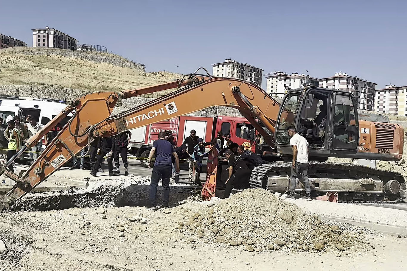 Malatya'da yol çalışması sırasında göçük: 2 ölü