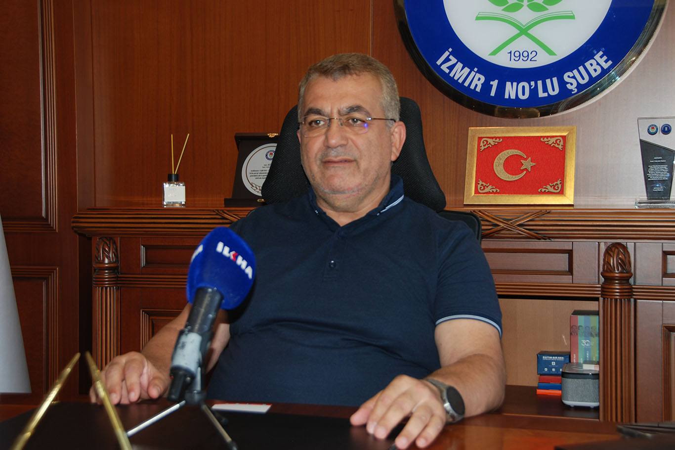 Eğitim Bir-Sen İzmir 1 No'lu Şube Başkanı Kaya