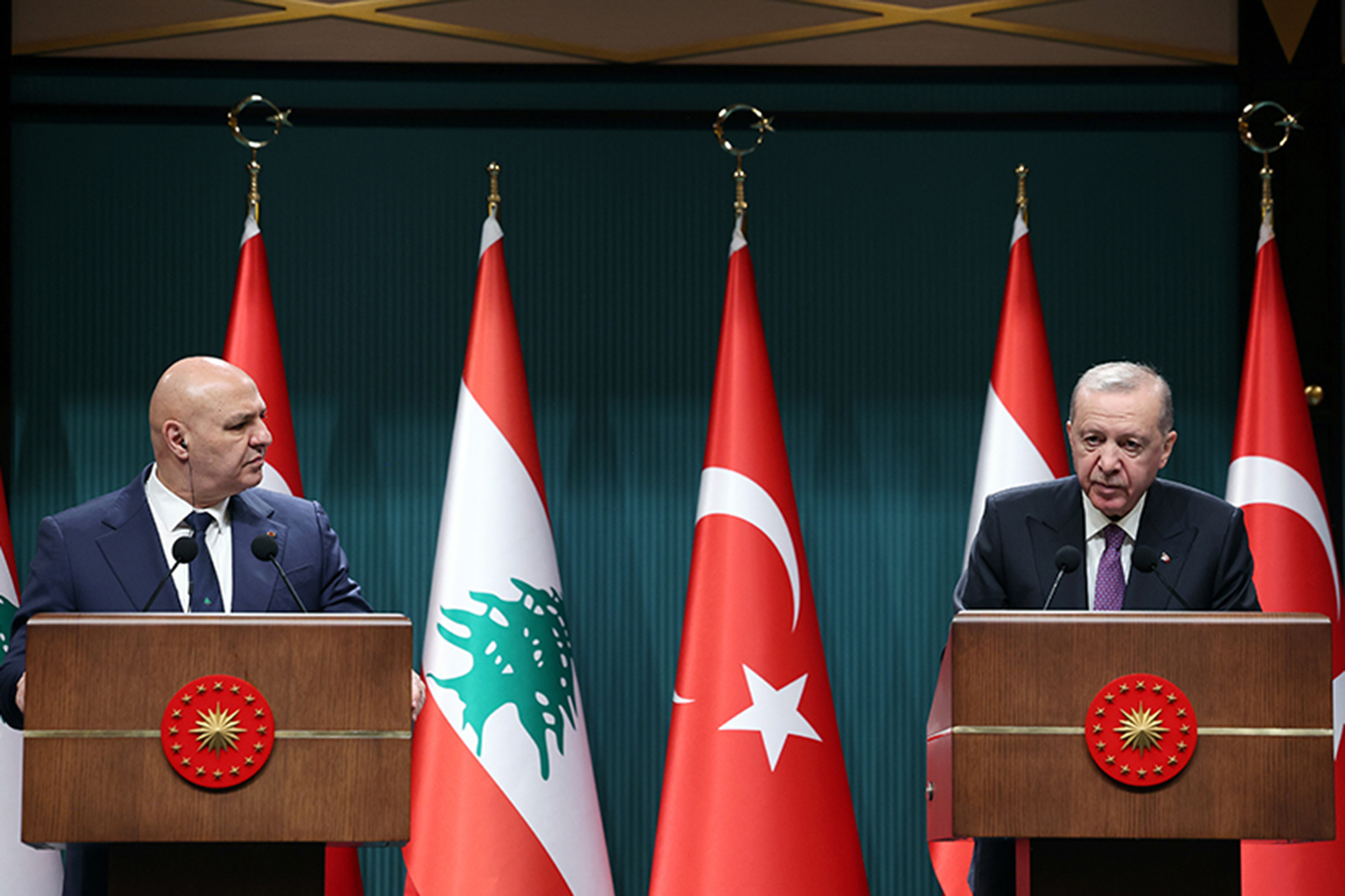 Erdoğan reaffirms Türkiye's support for Lebanon during talks with President Aoun