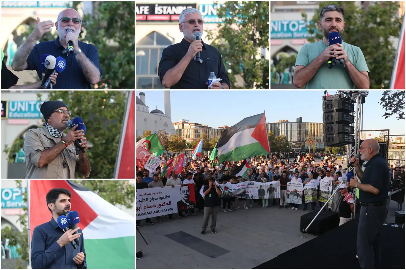 Filistin Konvoyu için İstanbul'da miting düzenlendi