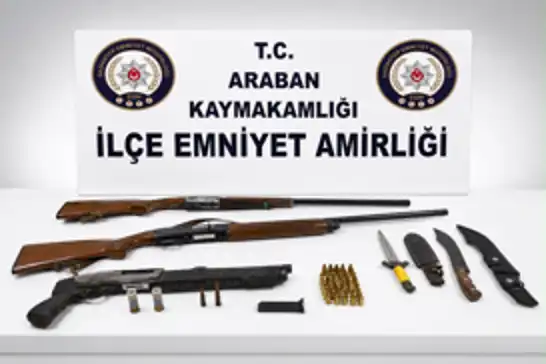 Gaziantep'te ruhsatsız av tüfekleri ele geçirildi: 1 gözaltı