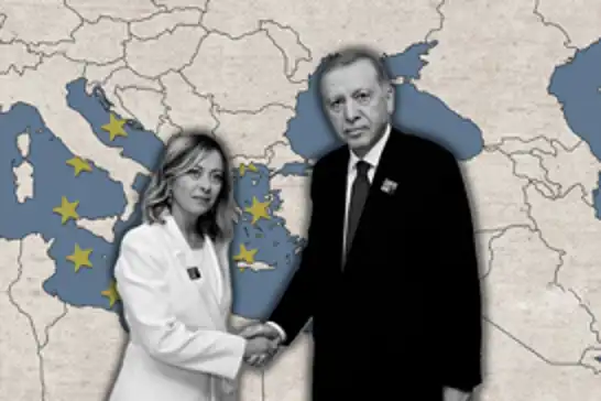أردوغان يبحث مع ميلوني العلاقات الثنائية والتطورات الإقليمية والدولية