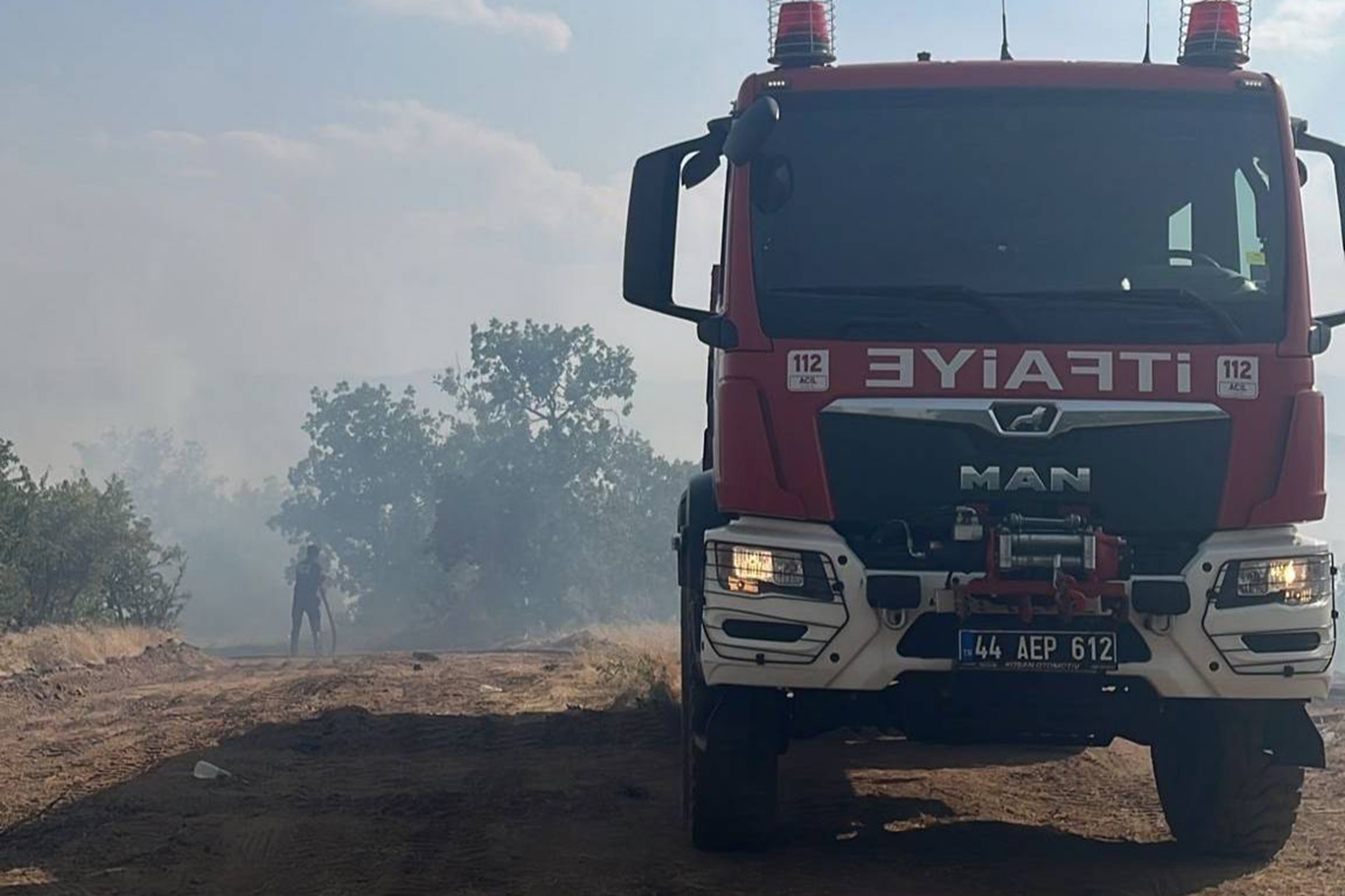 Malatya'daki orman yangınını söndürme çalışmalarına çevre illerden destek