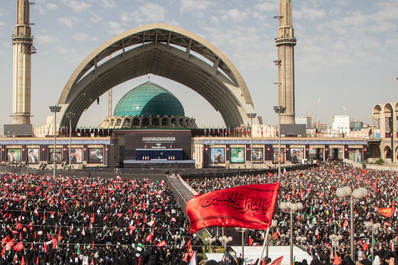 Massive crowds gather for second day of mourning for Khamenei in Tehran