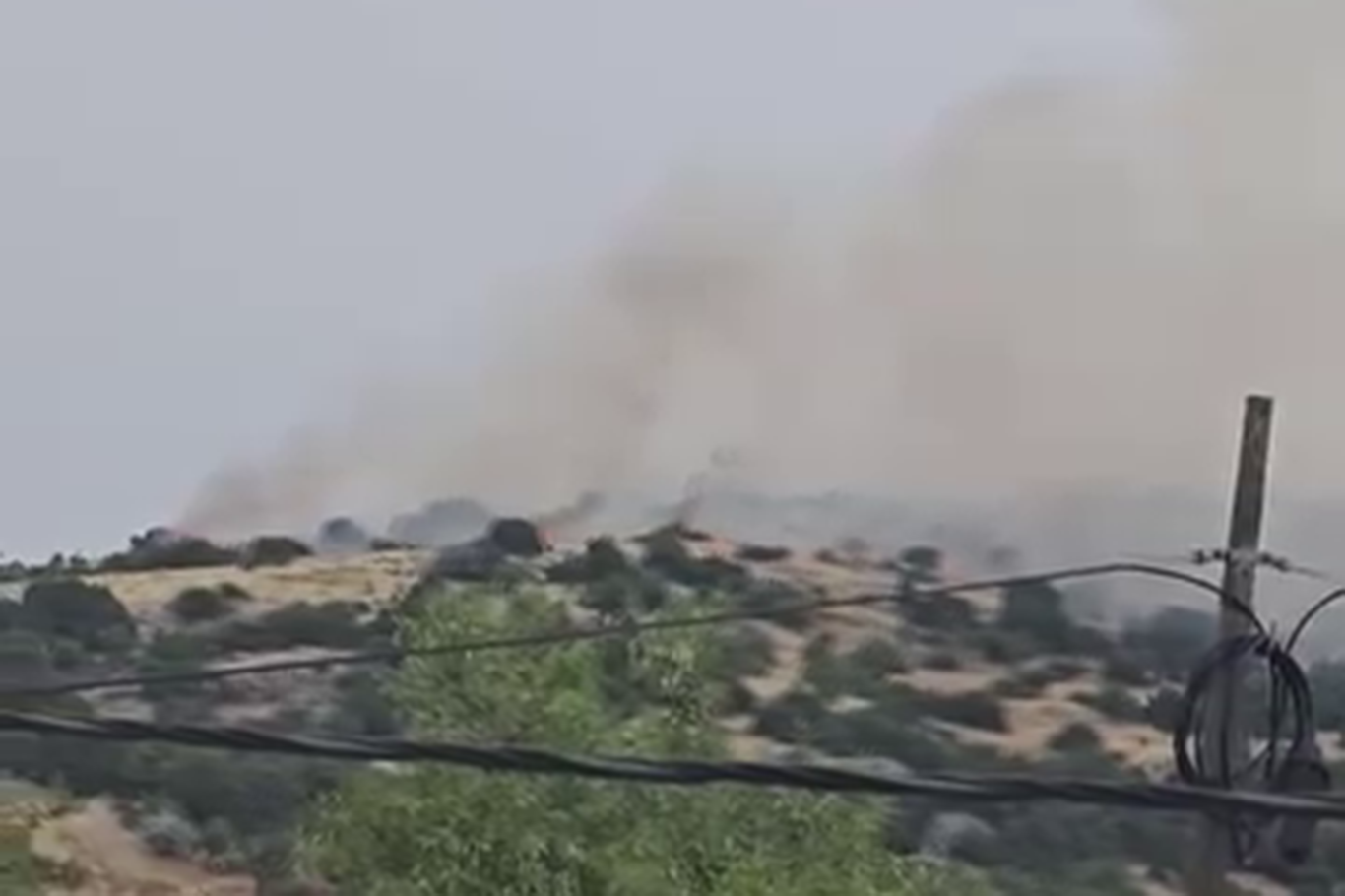 Gaziantep'te dağlık alanda çıkan yangın söndürüldü