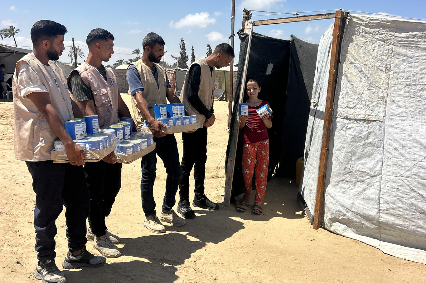 Yetimler Vakfı, kurban emanetlerini Gazze'ye ulaştırdı