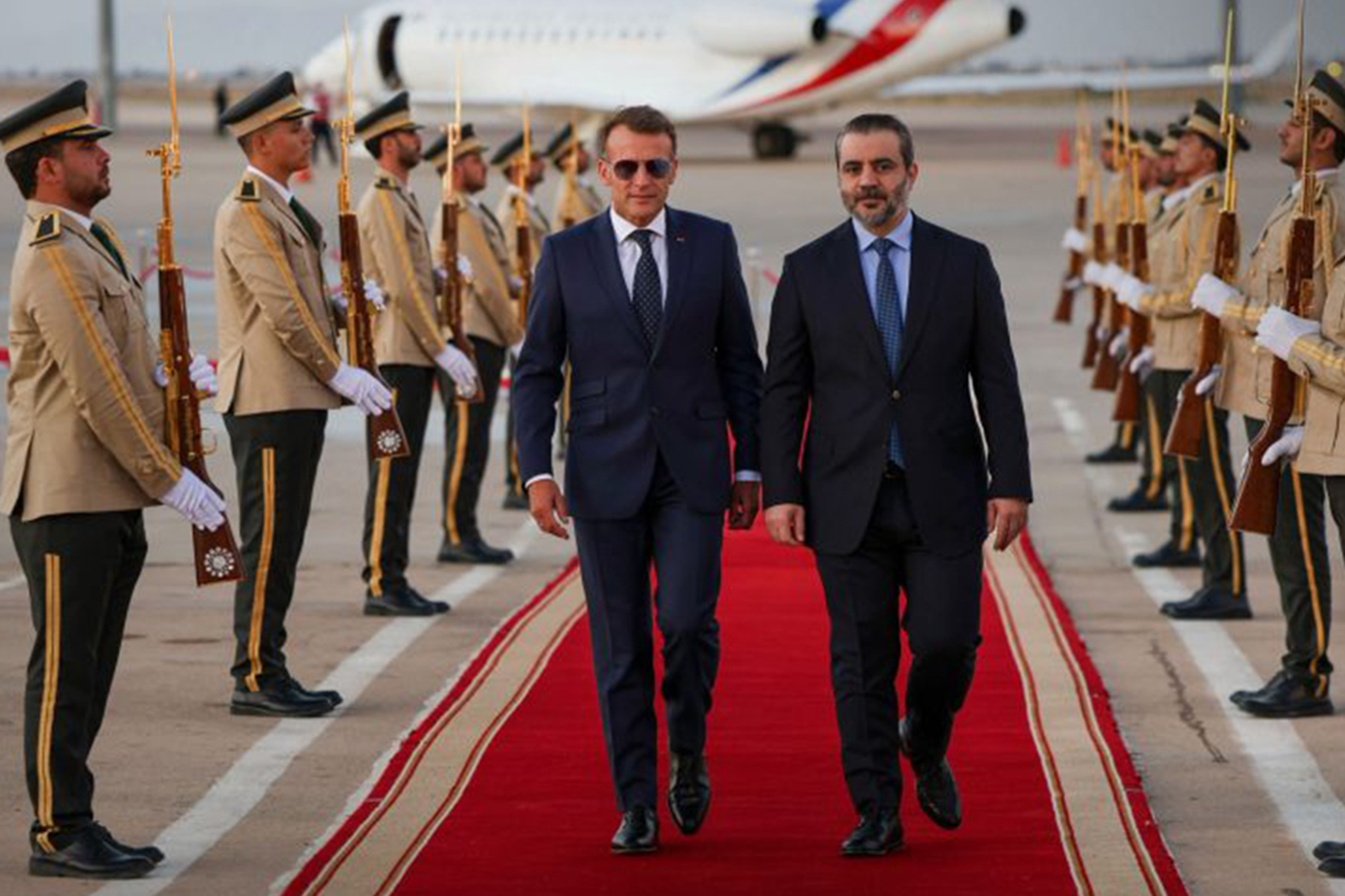Macron arrives in Damascus on historic visit, signaling new chapter in French-Syrian relations