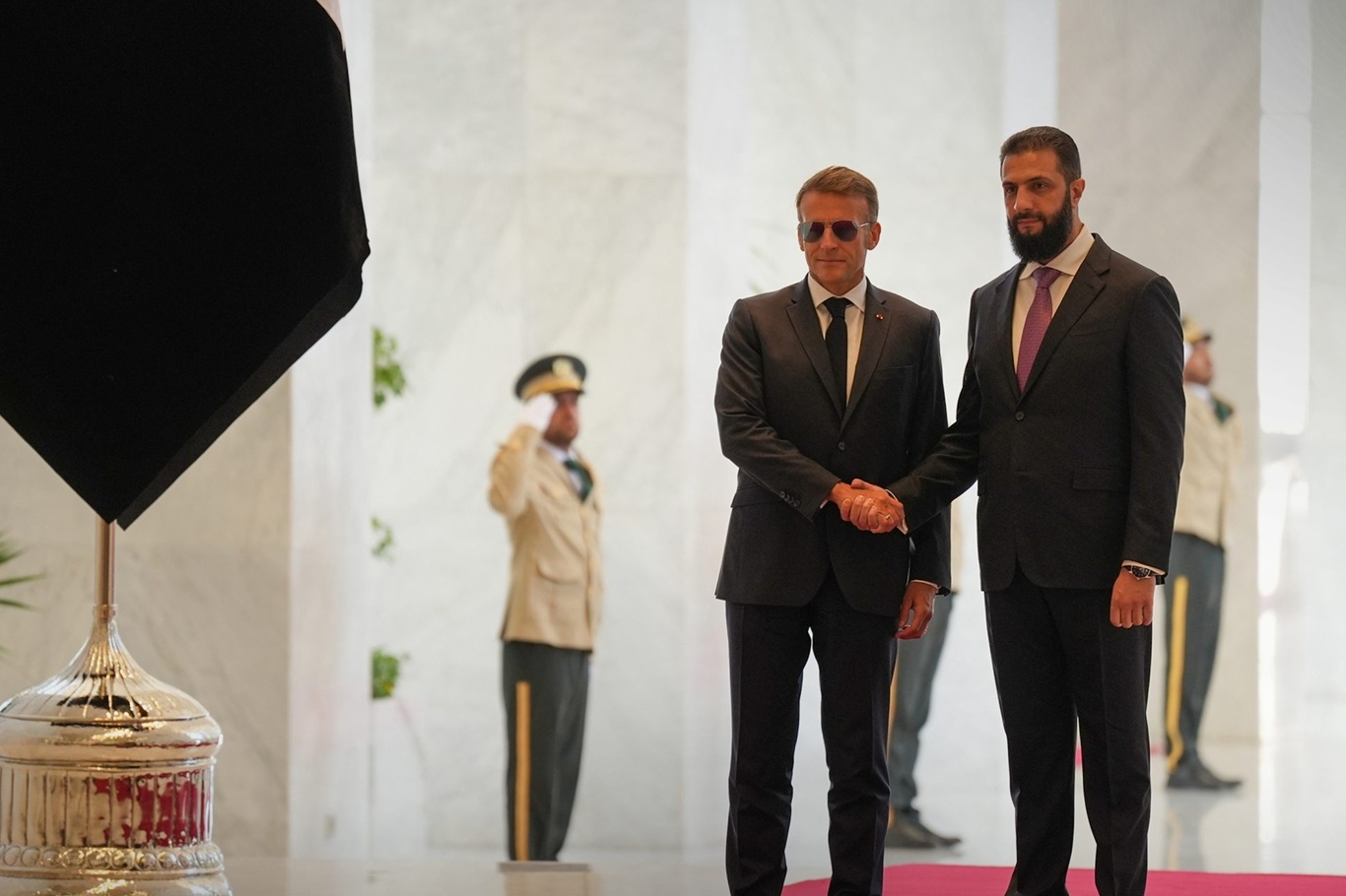 Elysee Palace says Macron unharmed after Damascus explosions