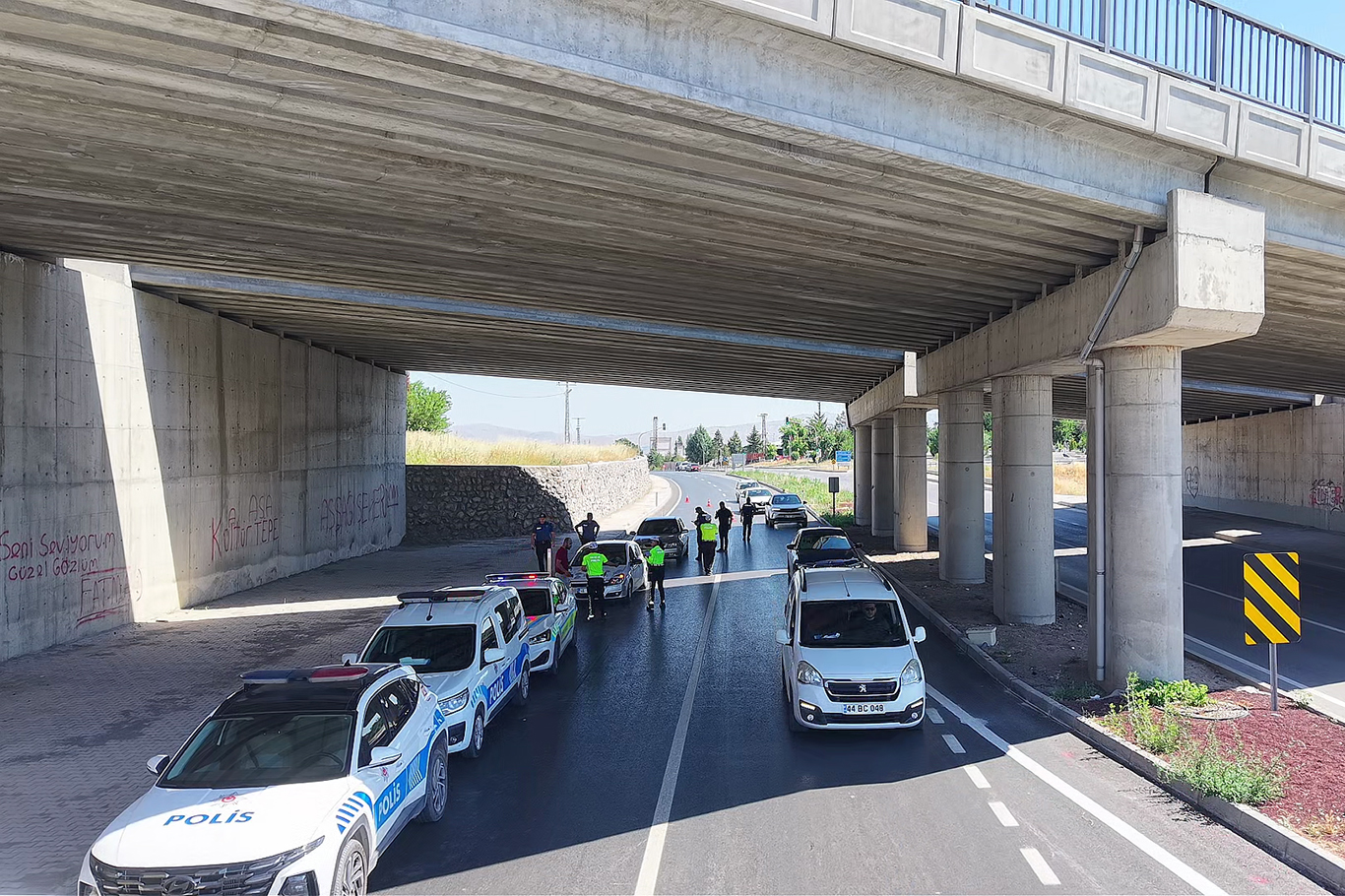 Malatya'da 128 araca cezai işlem uygulandı