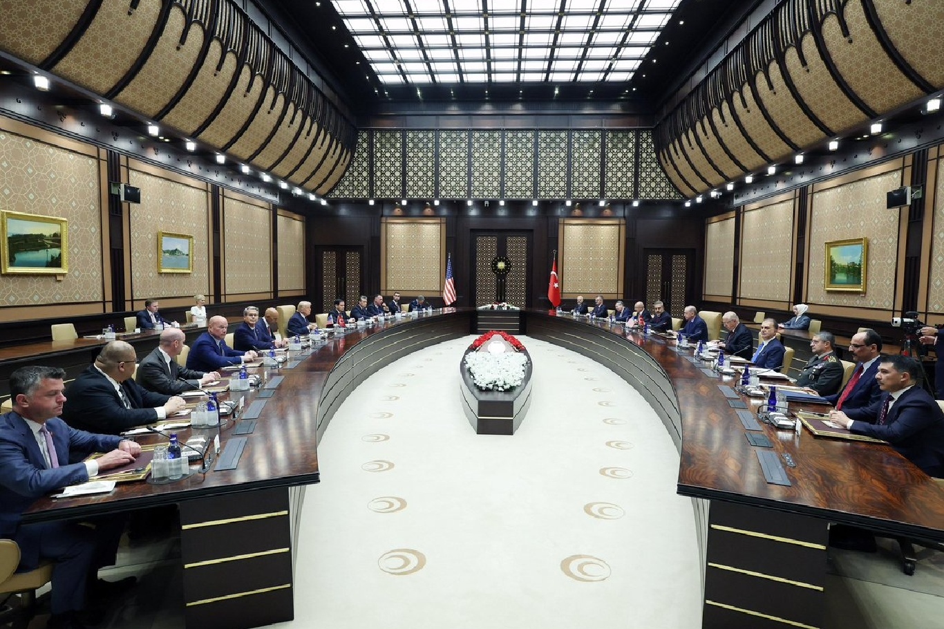 Erdoğan, Trump hold high-level delegation talks on sidelines of NATO summit