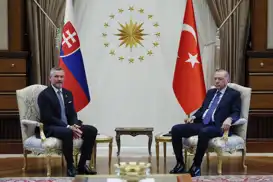 Erdoğan holds talks with Slovak President on NATO summit sidelines