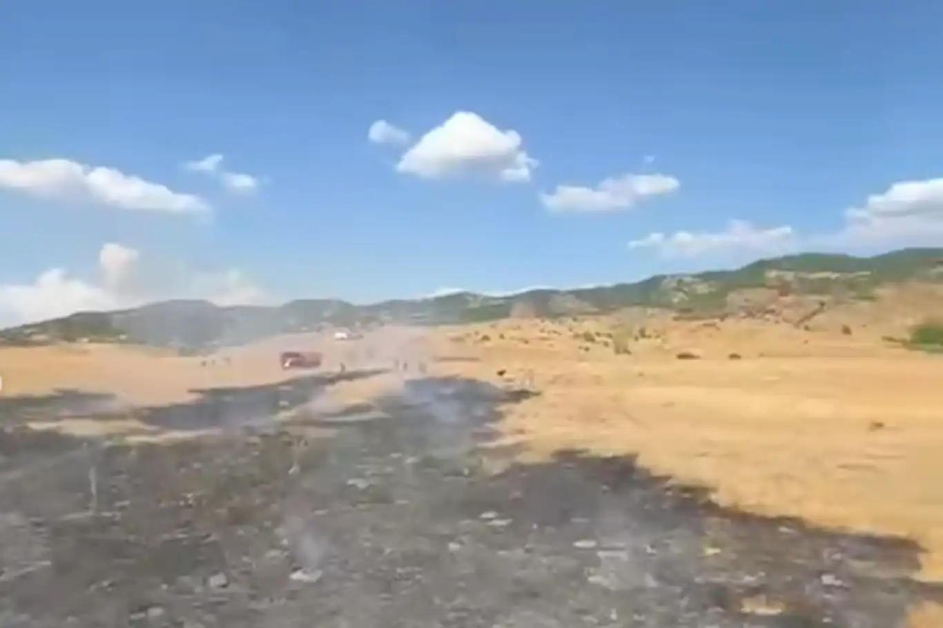 Bingöl'de otluk alanda çıkan yangın söndürüldü