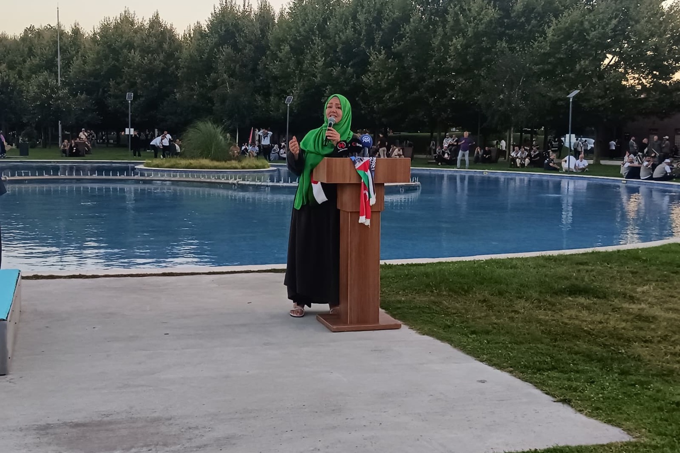 Filistin Konvoyu Sakarya'da coşkuyla karşılandı