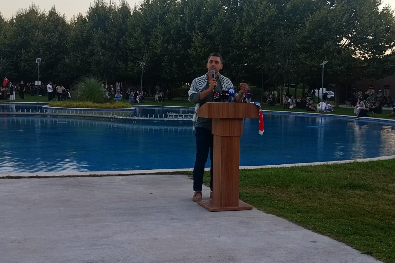 Filistin Konvoyu Sakarya'da coşkuyla karşılandı