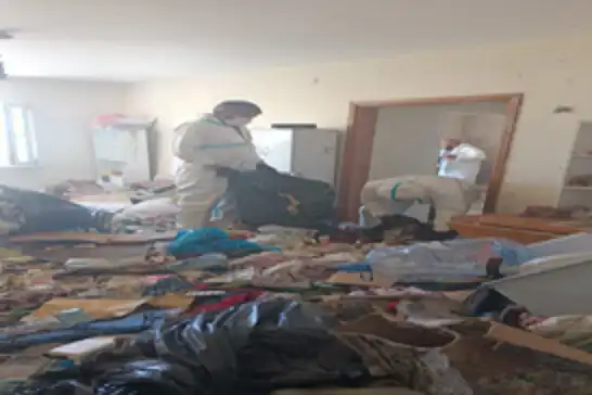 Bursa'da çöp evden 28 ton atık çıkarıldı