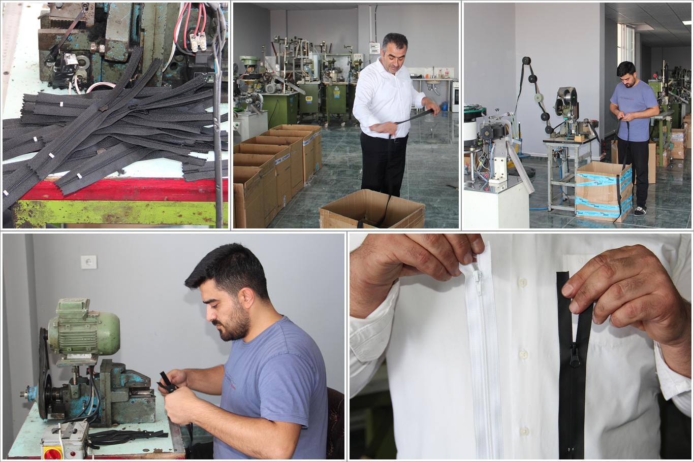 Tekstil kenti Batman'da fermuar üretimi de başladı