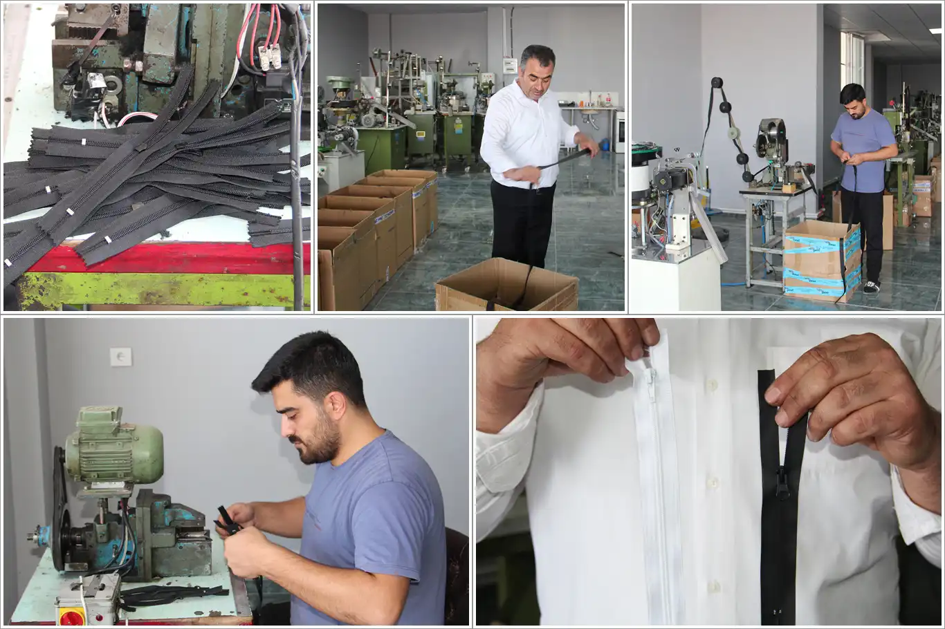 Tekstil kenti Batman'da fermuar üretimi de başladı