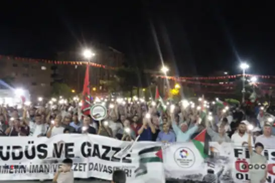 Thousands welcome Palestine Convoy in Mardin with rally in support of Gaza