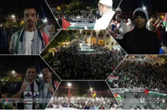 الناشطون الأجانب المشاركون في قافلة فلسطين: سنواصل إبقاء القضية الفلسطينية حاضرة