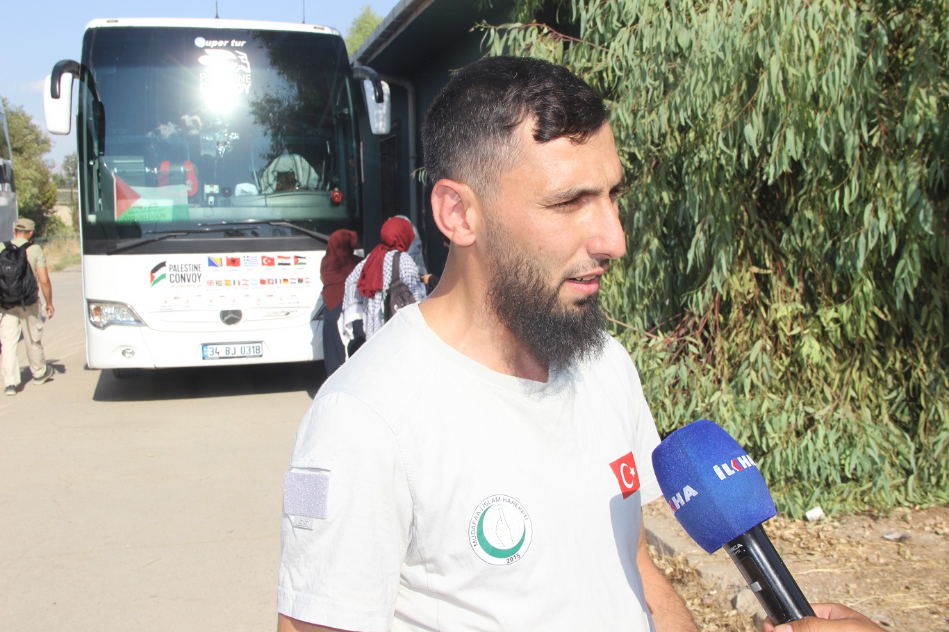 Uluslararası Filistin kara konvoyu, Habur Sınır Kapısı’ndan geçiş yaptı