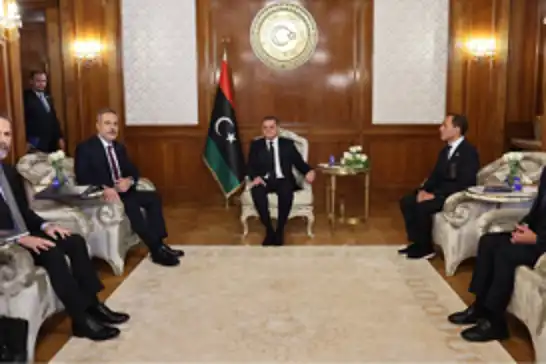 Bakan Fidan, Libya'da Dibeybe ile görüştü