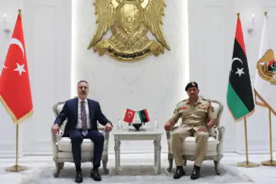Turkish FM Hakan Fidan meets Saddam Haftar in Benghazi