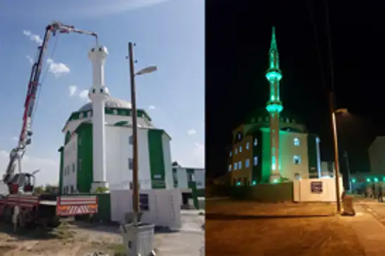 İmamlıktan emekli oldu, cami minaresi yapmaya başladı
