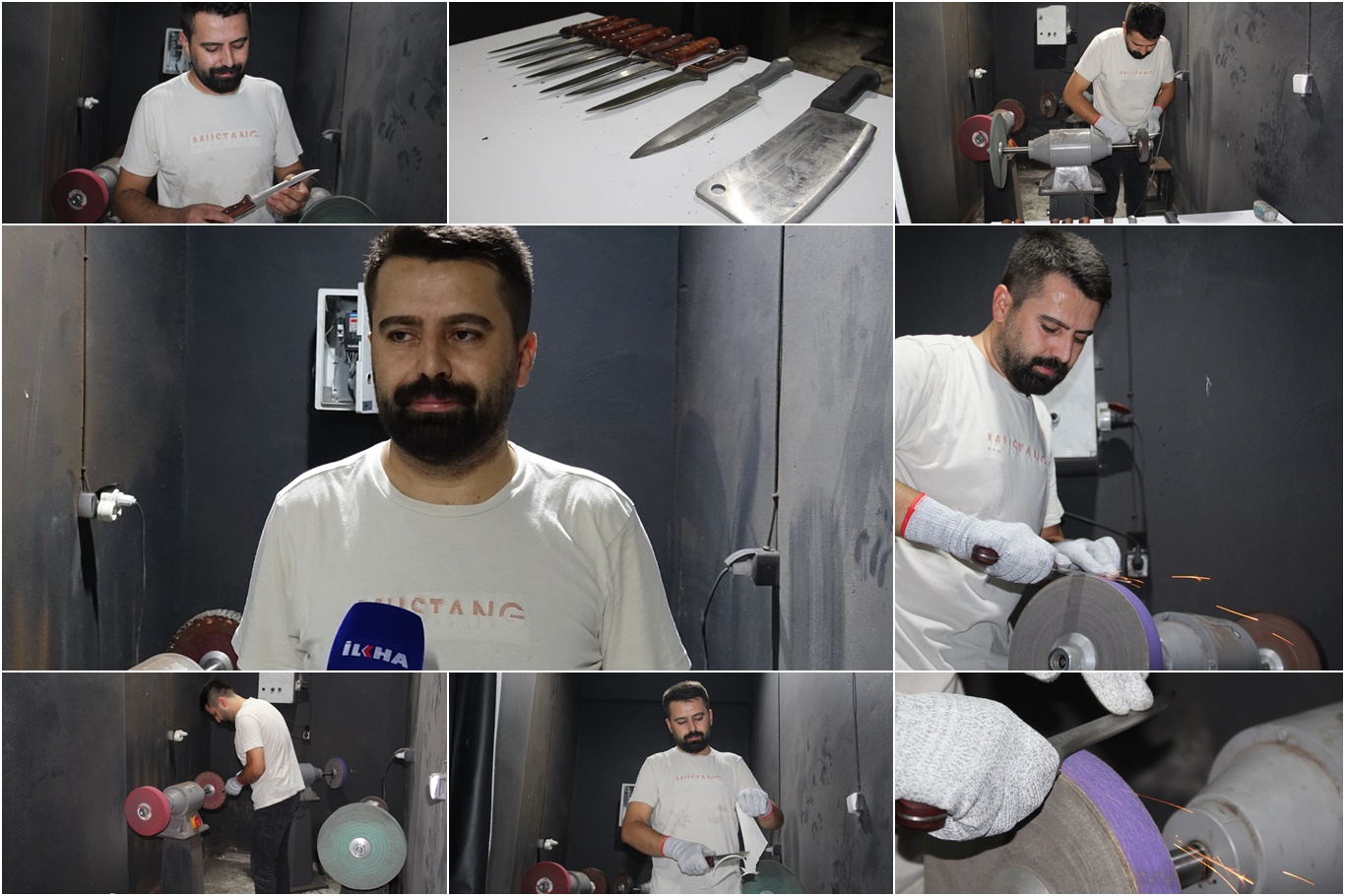 Bıçak bileme ustası Erdem: Profesyonel bileme bıçağın ömrünü uzatıyor