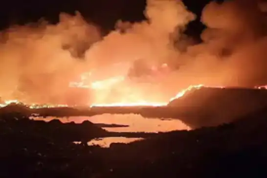 Siirt’te katı atık tesisinde yangın