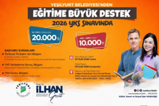 Yeşilyurt Belediyesinden eğitime destek