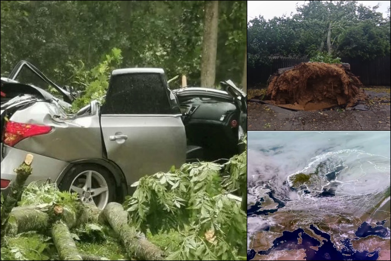 Two killed as powerful cyclone tears through Baltic states