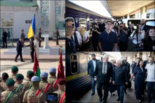 Western leaders arrive in Kyiv to mark Ukraine’s Independence Day