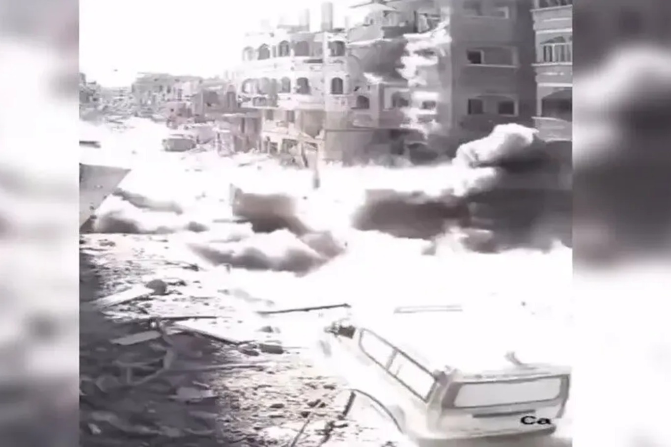 غزة.. مشاهد توثق استهداف سيارات إسعاف خلال العدوان الصهيوني