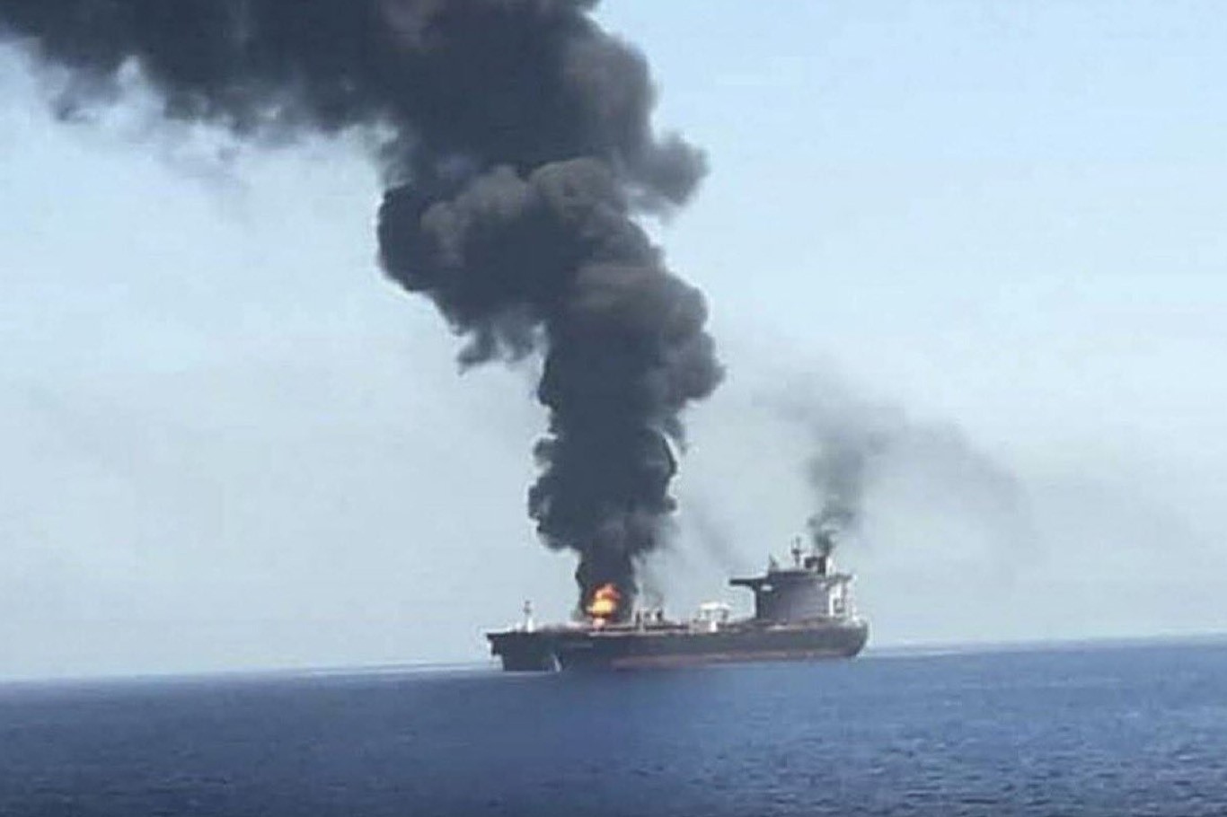 Oil tanker damaged by unidentified object off Oman coast